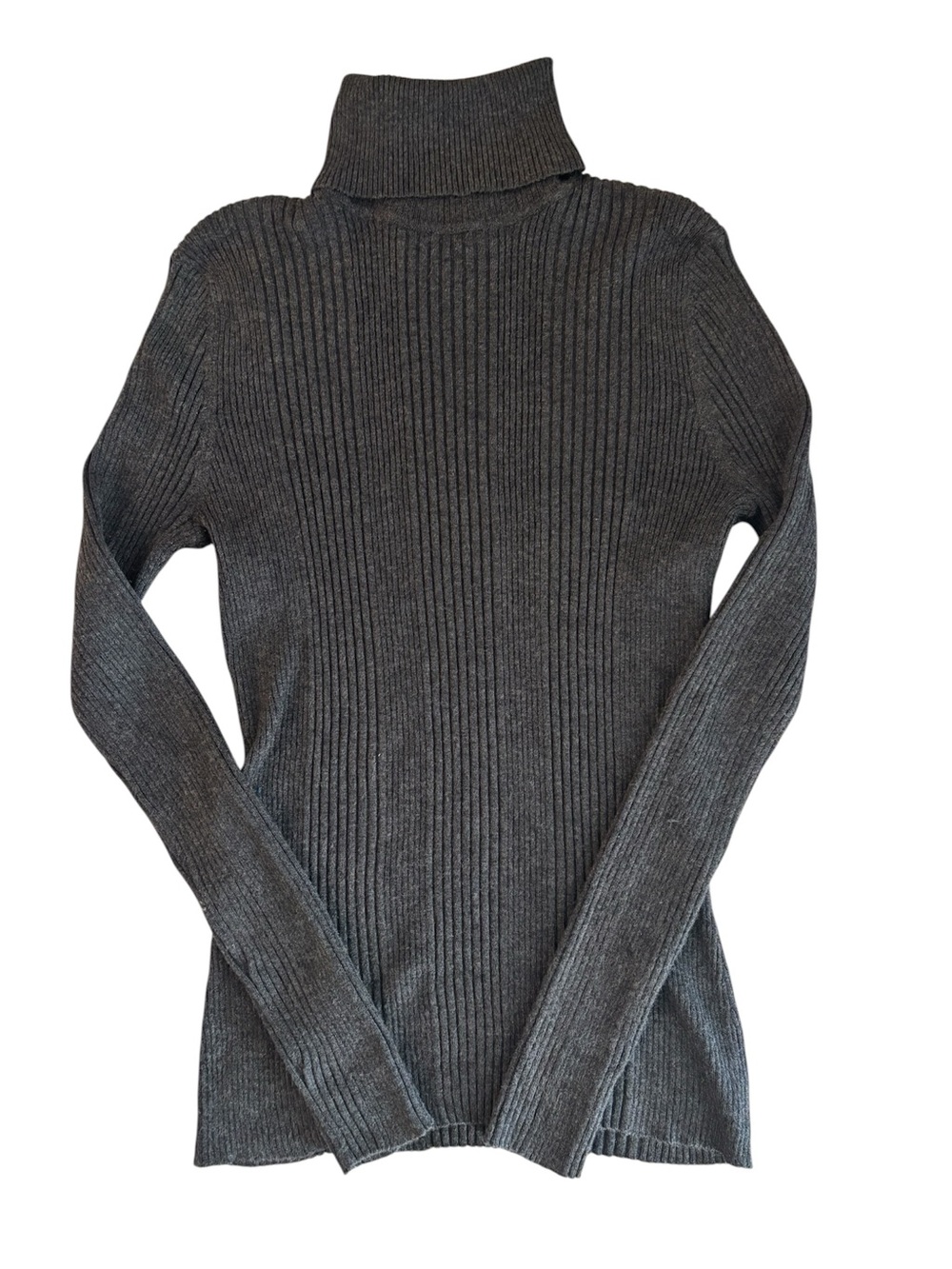 United States Sweaters Women's Charcoal Ribbed Turtleneck Sweater